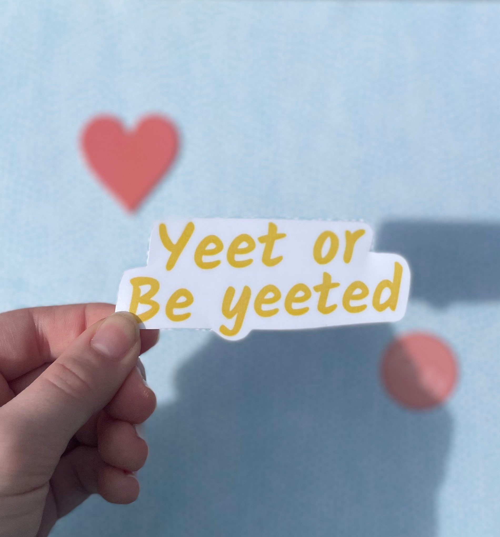 Yeet or be yeeted Vinyl Decal Friend Gift Cute Stickers | Etsy
