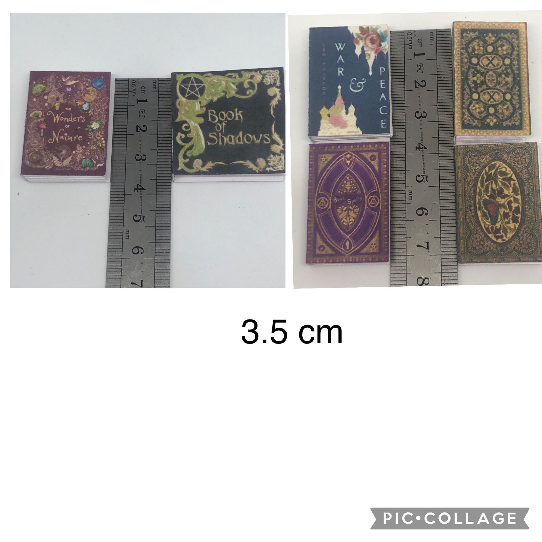 1:6 scale miniature books choice of books as pictured | Etsy