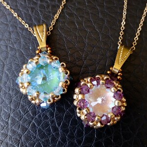 Swarovski Mini Pendant / Vintage Style/  Swarovski Crystal