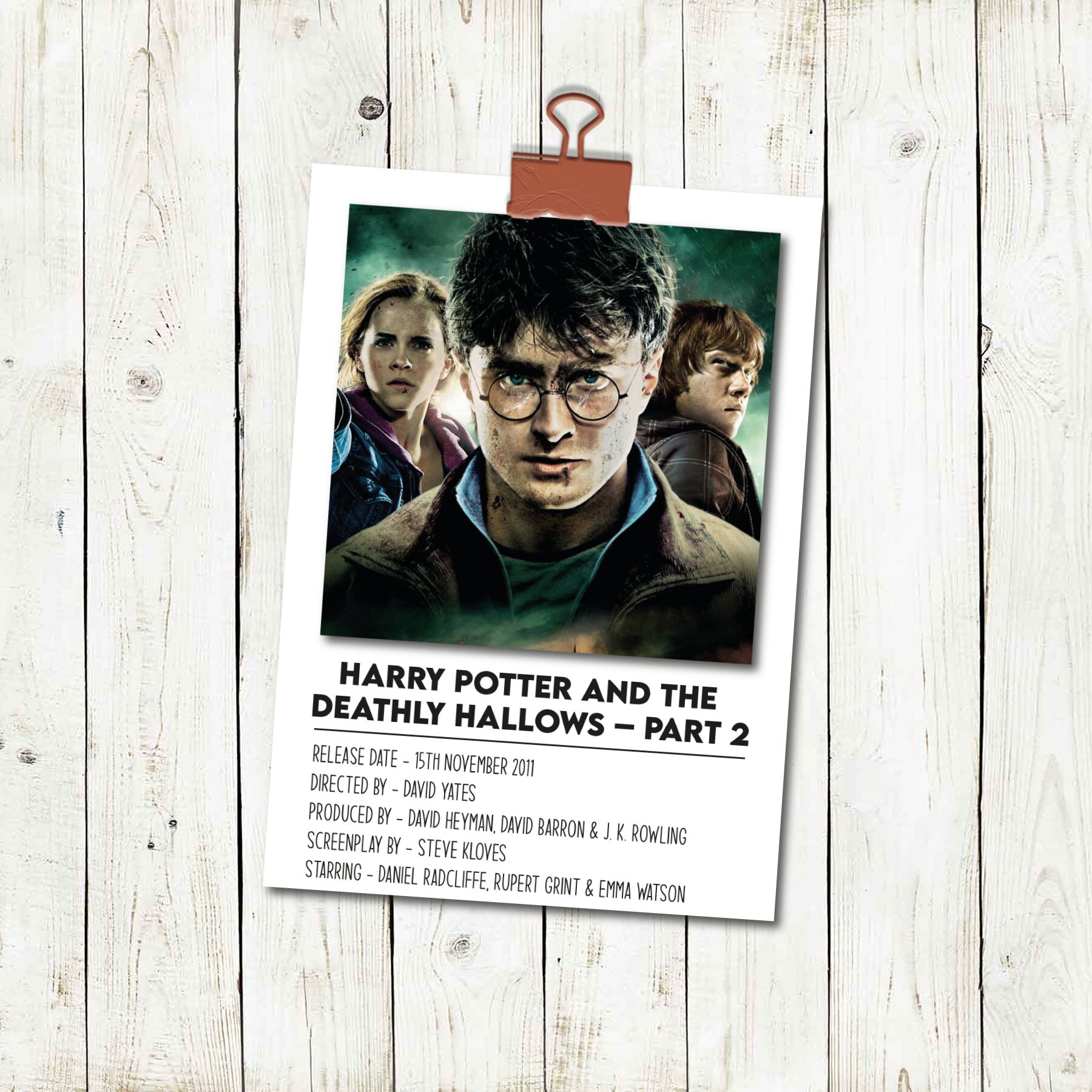 Harry Potter Prints Set of 8 Prints A4 A5 Prints Film Etsy