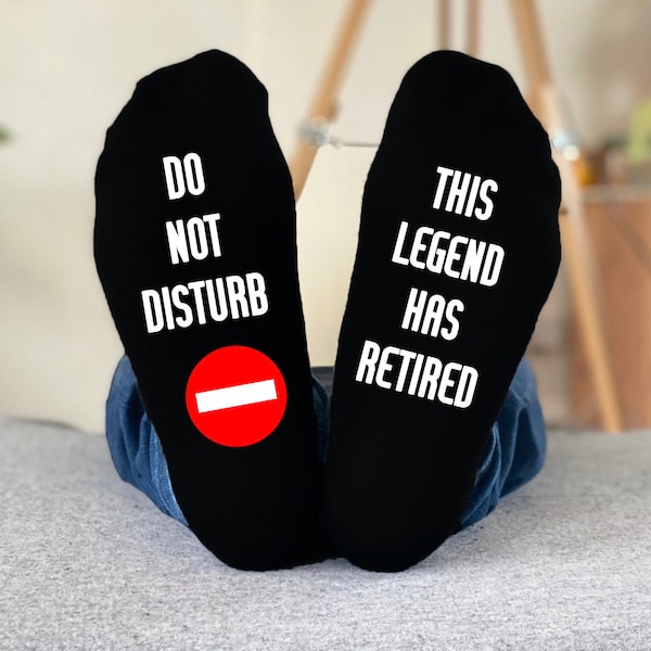 Bitte nicht stören diese Legende im Ruhestand - Ruhestand Geschenk Socken Geschenk Socken Lustige Socken