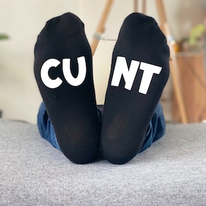 C**t Socks - Funny Gift - Rude Joke Personalised gift Socks - present funny gift Secret Santa Gift