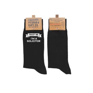 "Trust Me, I'm a Lawyer / Solicitor irgendwelche Text Socken - lustiges Geschenk für Sie oder Ihn | UK-Größen 36-38