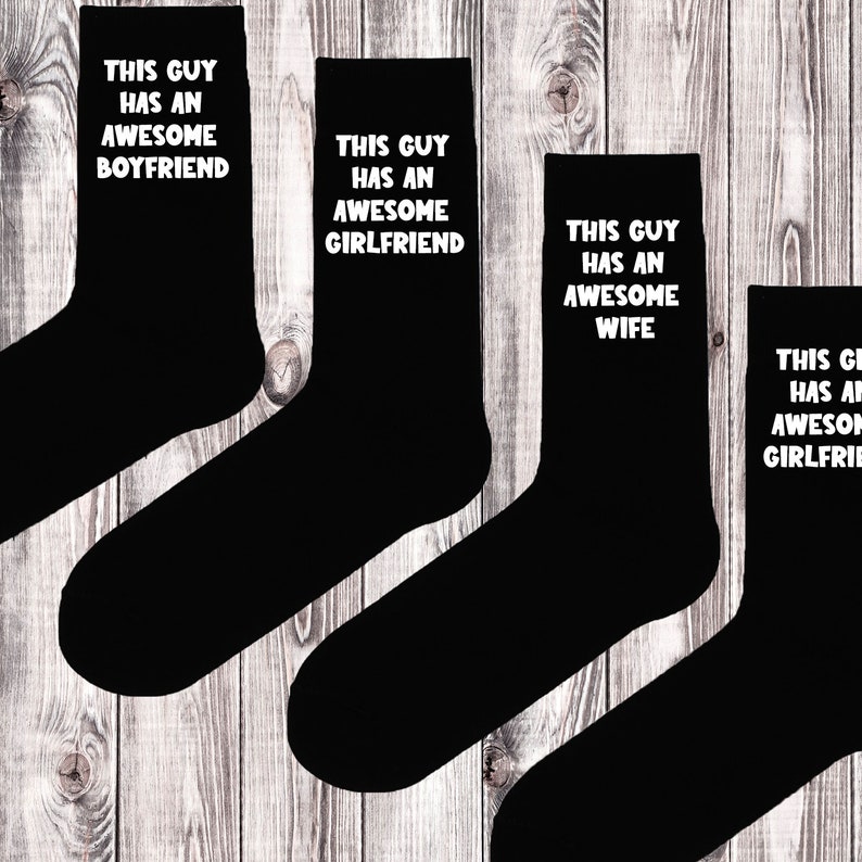 Fiancé Socks Wife Socks Husband Engagement Present Gift Socks Funny