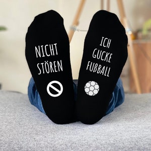 Nicht Stören Ich Gucke Fußball BAYERN MÜNCHEN Geschenk Socken personifizieren Jede Mannschaft jeder Name image 1