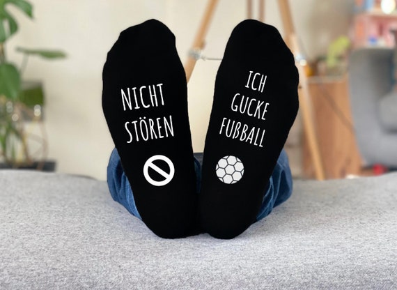 Nicht Stören – Ich Gucke Fußball -  BAYERN MÜNCHEN Geschenk Socken - personifizieren Jede Mannschaft jeder Name