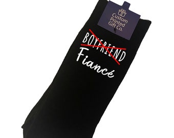 Fiancé socks | Wife socks | husband socks | Engagement Present | Fiance Fancee Gift