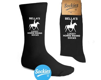 Personalised Lucky Horse Riding Socks - Horse Riding Gift for Her / Him - Gift for Rider