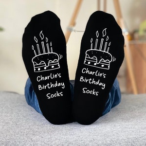 PERSONALISED BIRTHDAY SOCKS -  Gif Socks  Birthday Present for Him, Gift for him, Gifts for dad Socks.