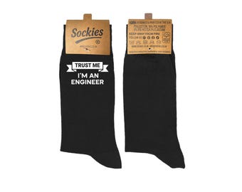 Trust Me, I'm an Engineer Socks – Fun Gift for Engineers | UK Sizes 6-12