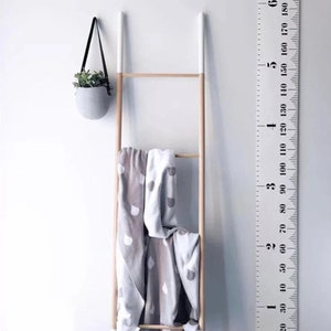 Gráfico de altura personalizado - Lienzo colgante pared regla altura familia regalo niños regla de crecimiento tela crecimiento gráfico crecimiento pared gráfico familia