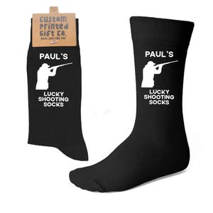 Chaussettes de tir porte-bonheur personnalisées - Clay Pigeon Shooter