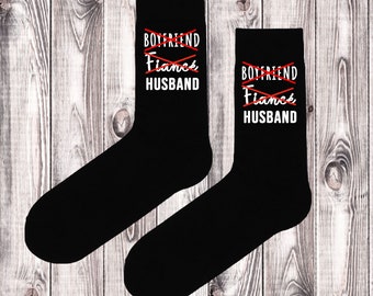 Wedding Gift Wife Husband from Boyfriend / Girlfriend to Fiancé socks | Wife socks | husband socks | Engagement Present | Wedding Gift