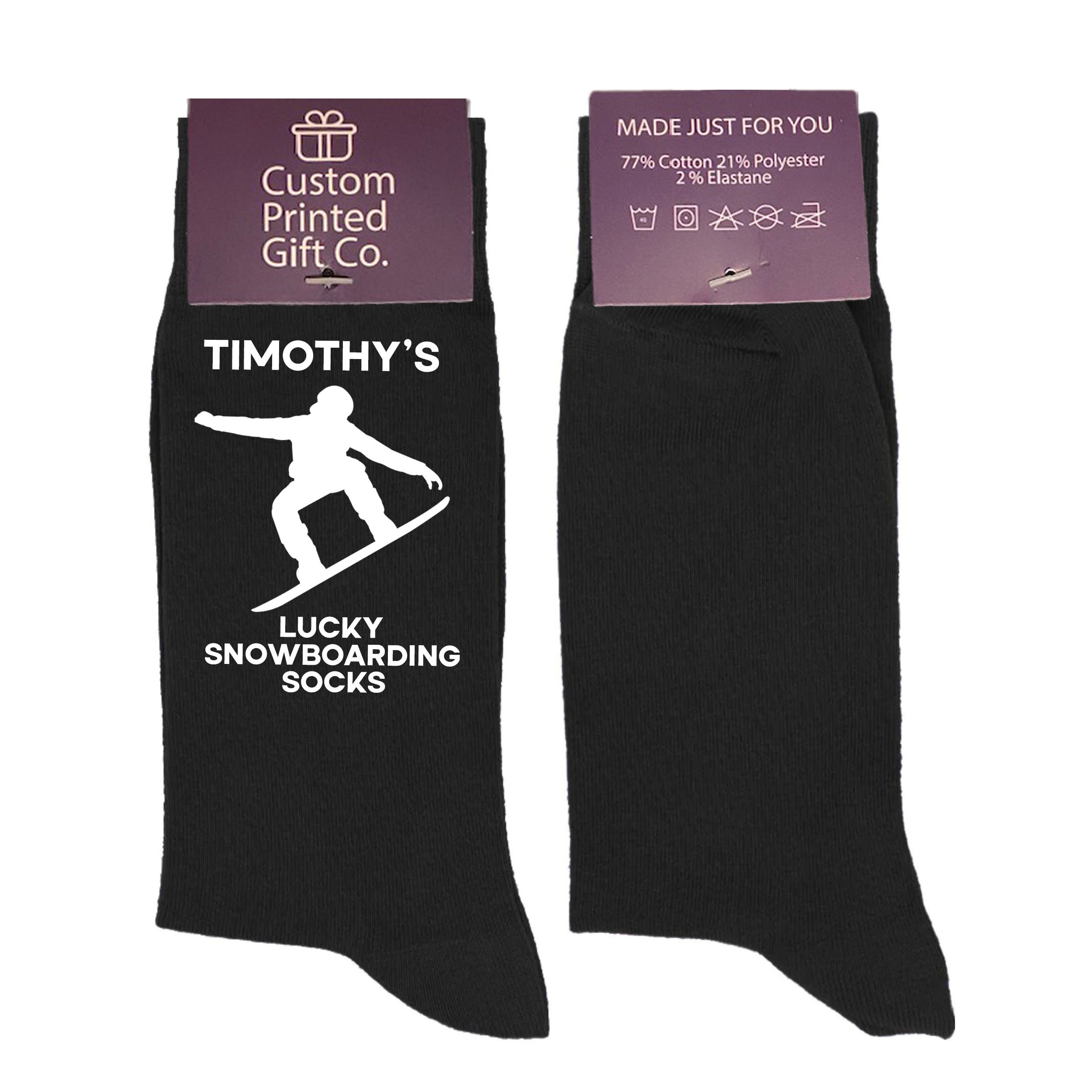 Calzini Da Sci E Snowboard Uomo/Donna - Design Divertente Con Motivi Invernali, Regalo Originale - Foto 9