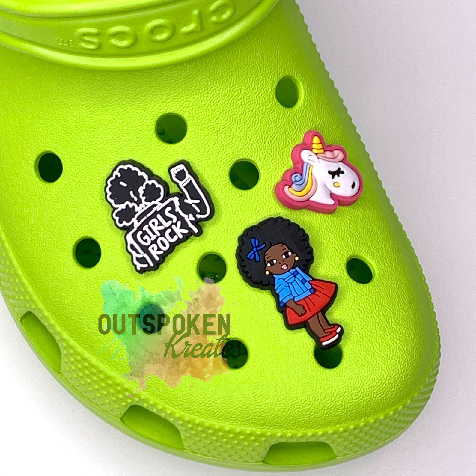 Little Girl Croc Charms Little Girl Shoe Charms Etsy