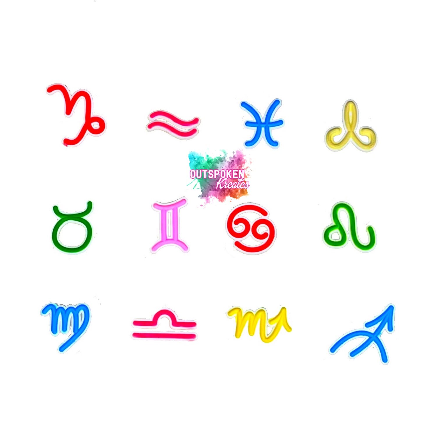 Zodiac Croc Charms | Shoe Charms | Glow in the Dark
