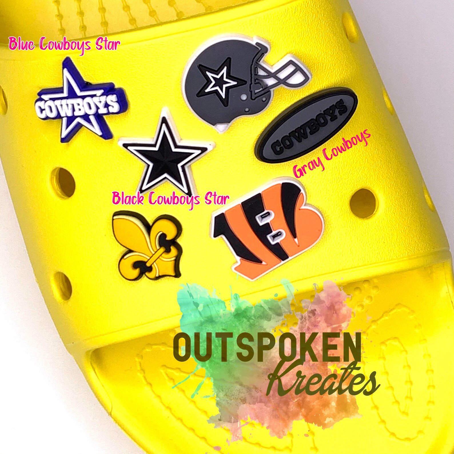 Football Croc Charms Football Shoe Charms Etsy