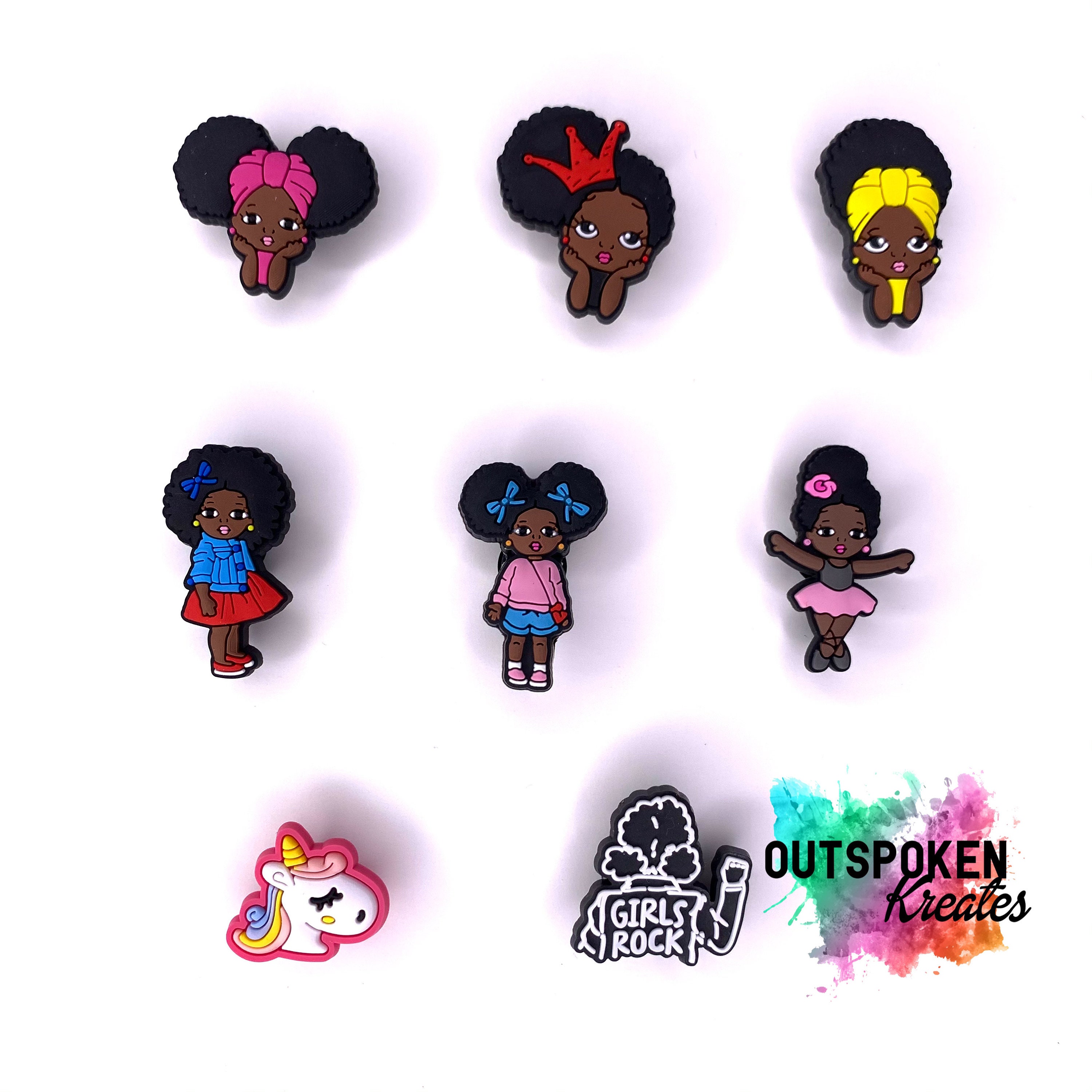 Little Girl Shoe Charms