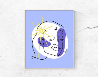 Liz - Line Art Print [DIGITAL DOWNLOAD]