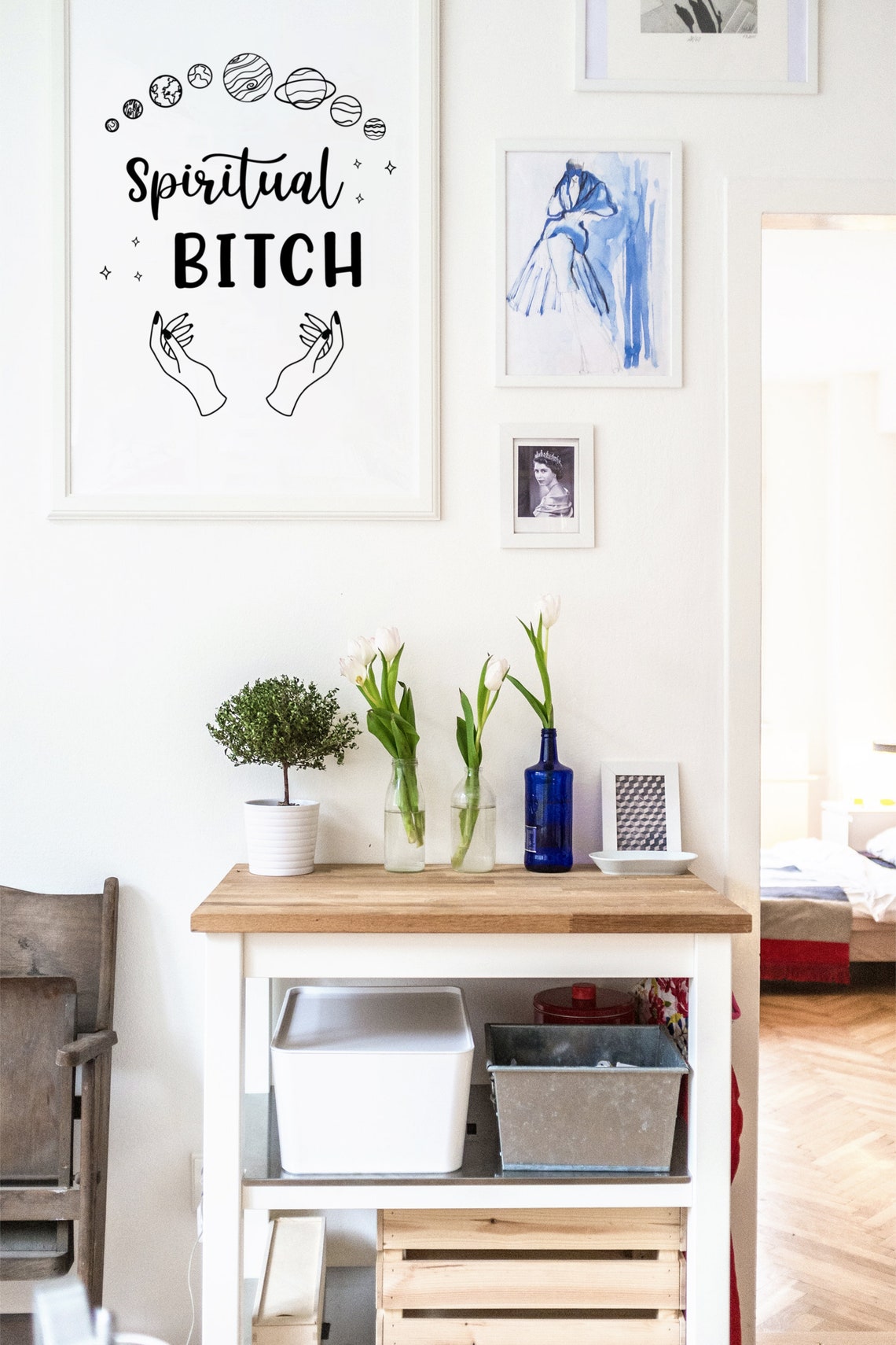 Spiritual Bitch Wall Art, Digital Prints, Printable, Downloadable ...