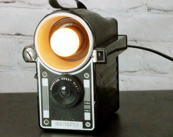 Retro Kodak Starflash Camera Lamp Vintage Nightlight Rose Accent Lamp