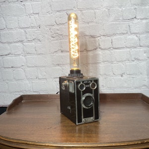 Antique Jem Jr. Camera Lamp, Recycled And Repurposed