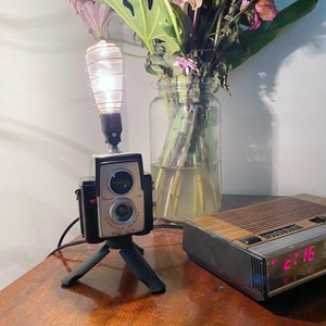Camera Lamp Repurposed Antique Kodak Starflex Camera Lamp Retro Night Light
