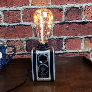 Camera Lamp Repurposed Antique Kodak Duaflex