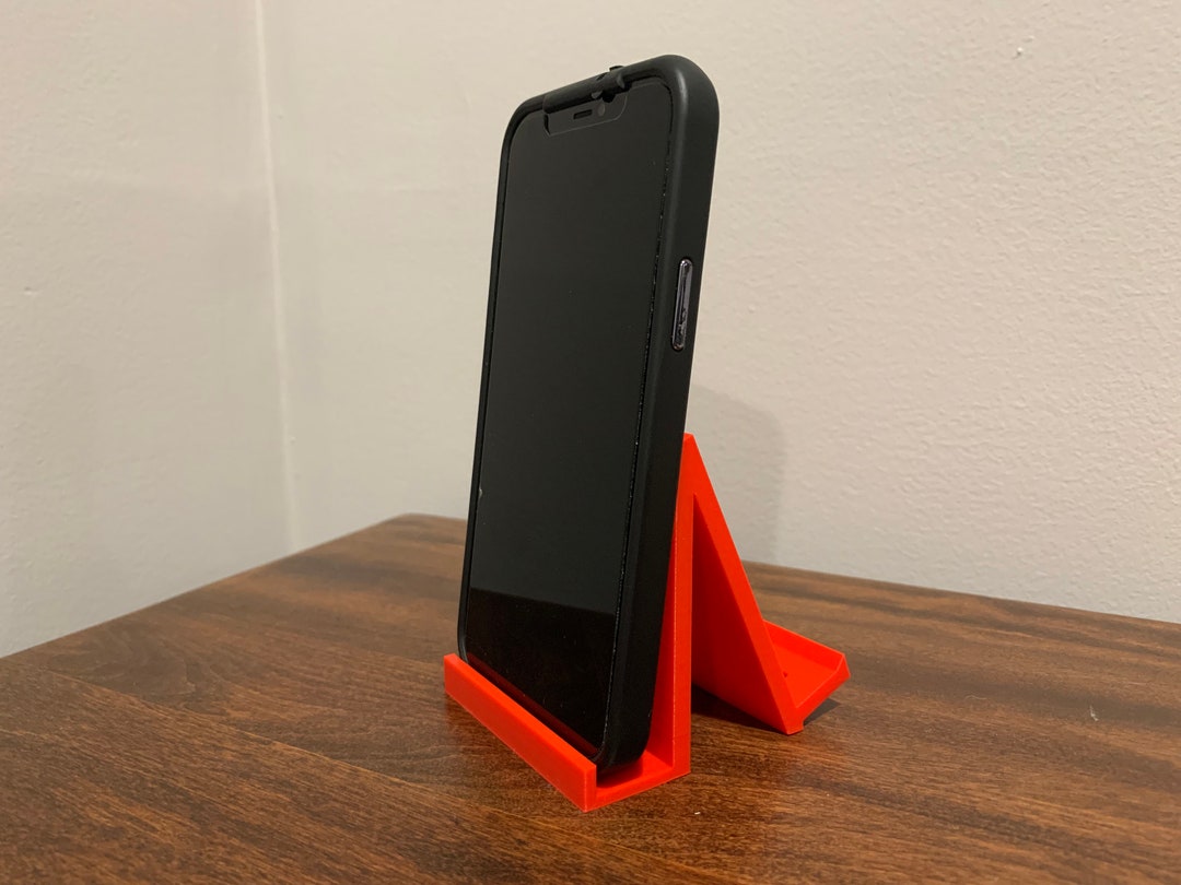 3D Printed Phone Stand With Upright and Slanted Positions and Etsy