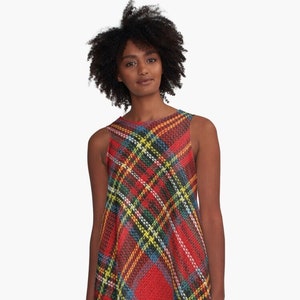 Plaid sequin dress store