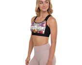 Slovakia Padded Sports Bra ( Slovak folk pattern )