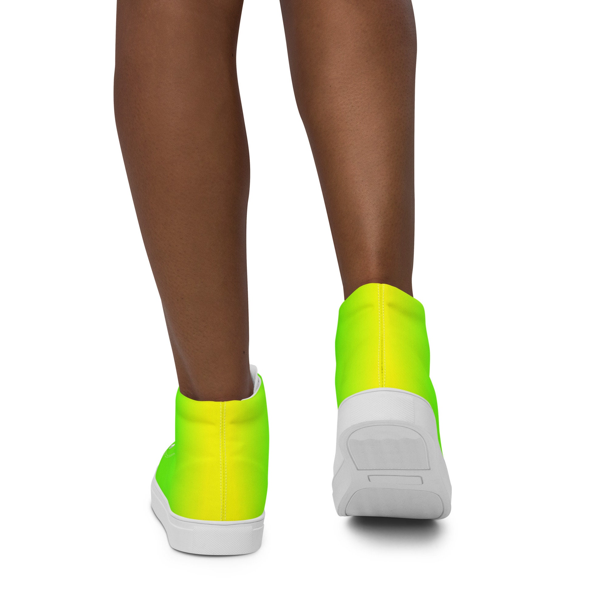 Neon high sales top sneakers