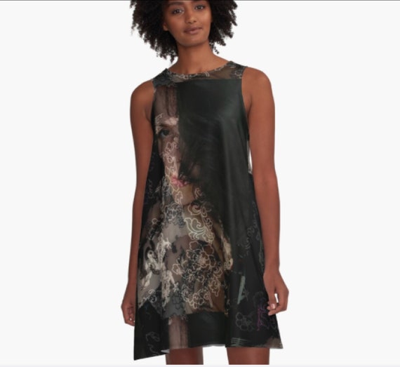 Unique / Aline Dress / Trapeze Dress / Wearable Art - Etsy UK
