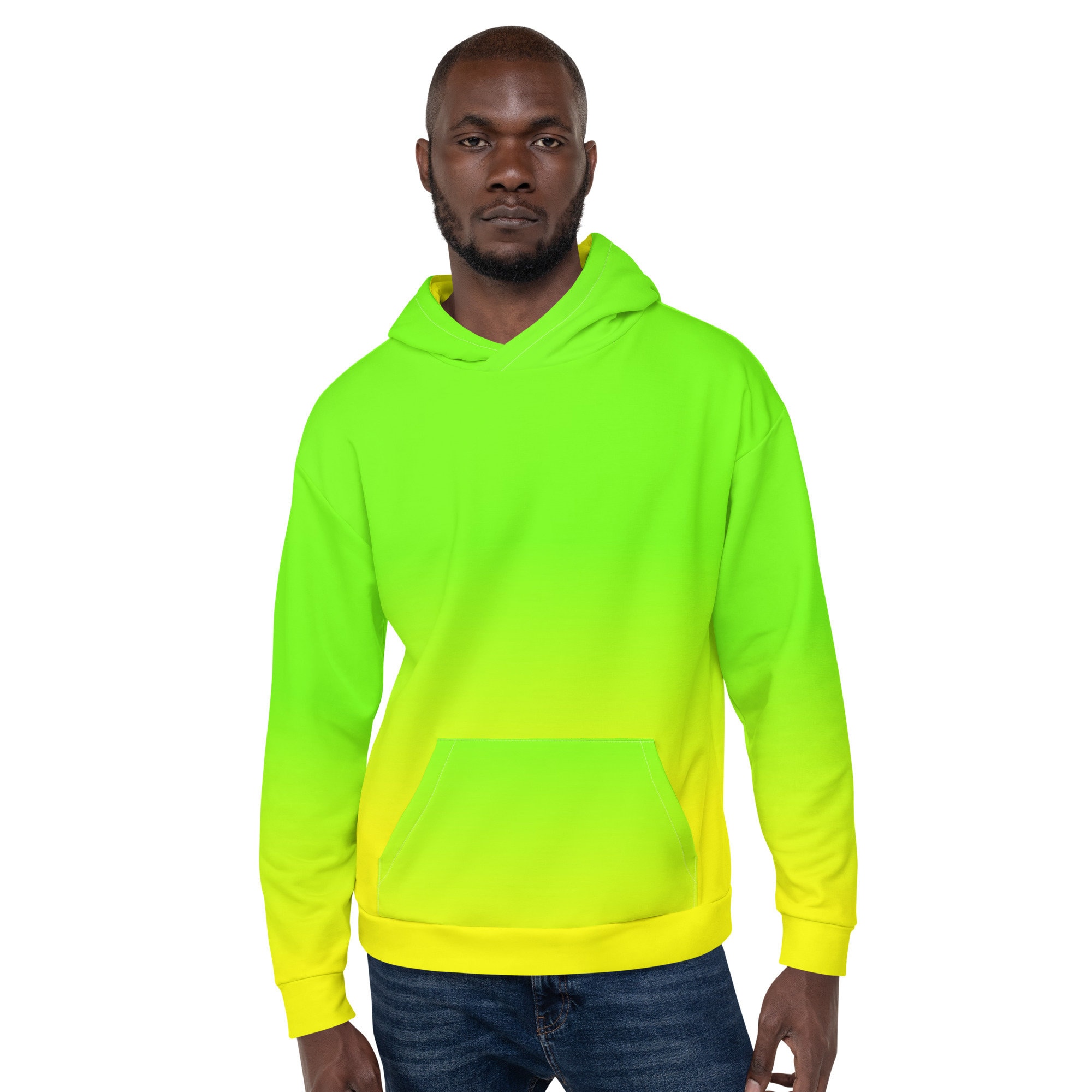 Hoodie - Neon green - Men