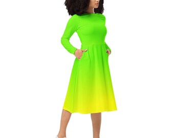 lime green neon dress Own Your Rage Neon Green Tulle Dress – HARMONIA NY main image 0