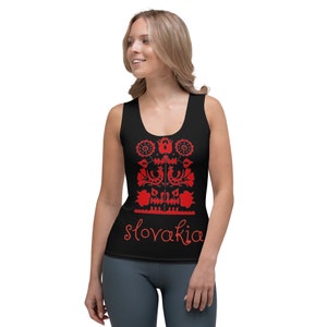 Slovakia Folk Design Tank Top