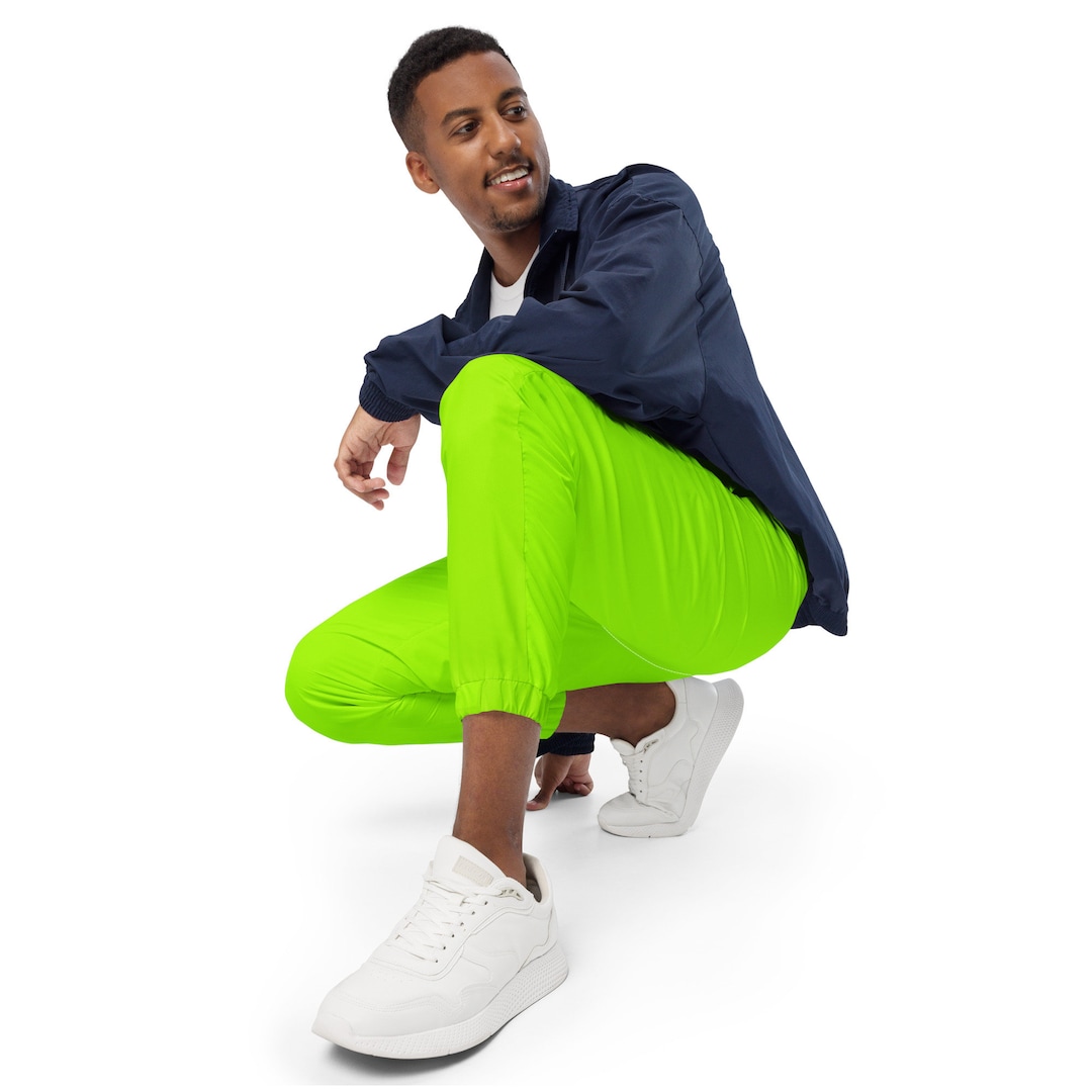 Neon Lime Green Unisex Track Pants / Unisex Festival Pants - Etsy