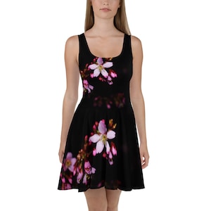 Blossom  After Dark / Black Skater Dress