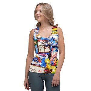 Slovak & Czech Snacks Wrappers Tank Top