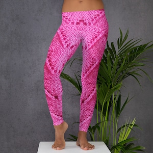 Knitted Print Leggings