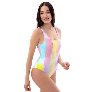 Neon Pastels / One-Piece Swimsuit / Leotard / Bodysuit