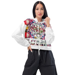 Slovakia Women’s Cropped Windbreaker
