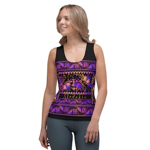 Slovak Folk Art  Design Printed Tank Top