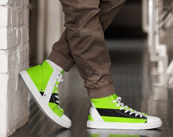 APL Luxury Men’s Neon Green High-Top Sneakers size 10 ??? APL | Shoes | Apl Concept X Shoes Mens Size 9 Orange Neon  main image 3