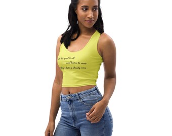 Everything I Desire Is Already Mine / Yellow Crop Top