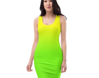 lime green tank dress