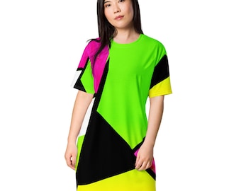 green emerald velvet dress Greenview Stripe Kari T-Shirt Dress main image 0