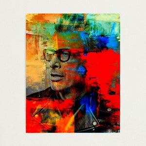 Jeff Goldblum / Digital Art Print Download / Instant Download / Wall Art Print / Printable Wall Art Digital Print