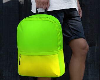 MMS Backpack Size Medium Neon Green Color Mms Backpack / Crossbody Bag - Gem main image 3