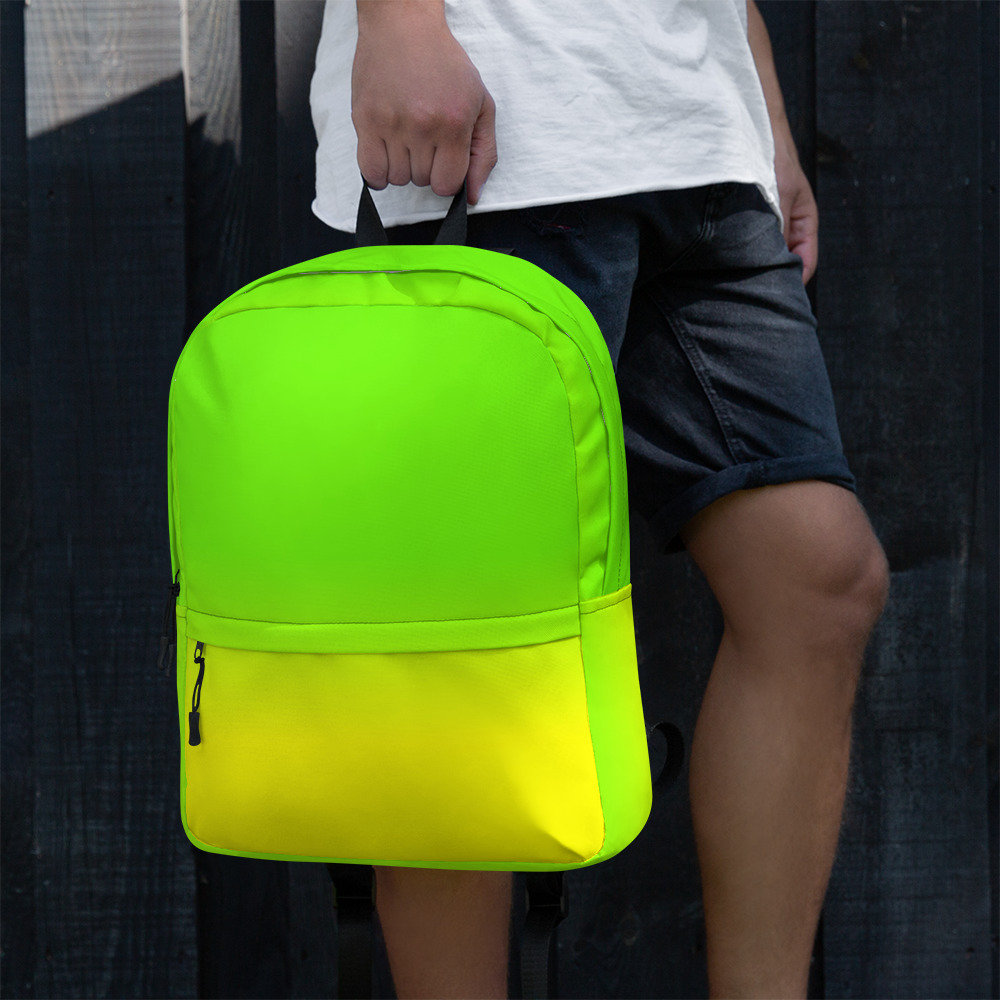 Neon Green Backpack Etsy Canada